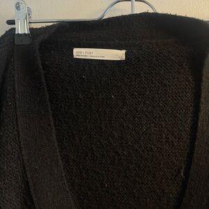 OAK + FORT Women's Textured Black Cardigan